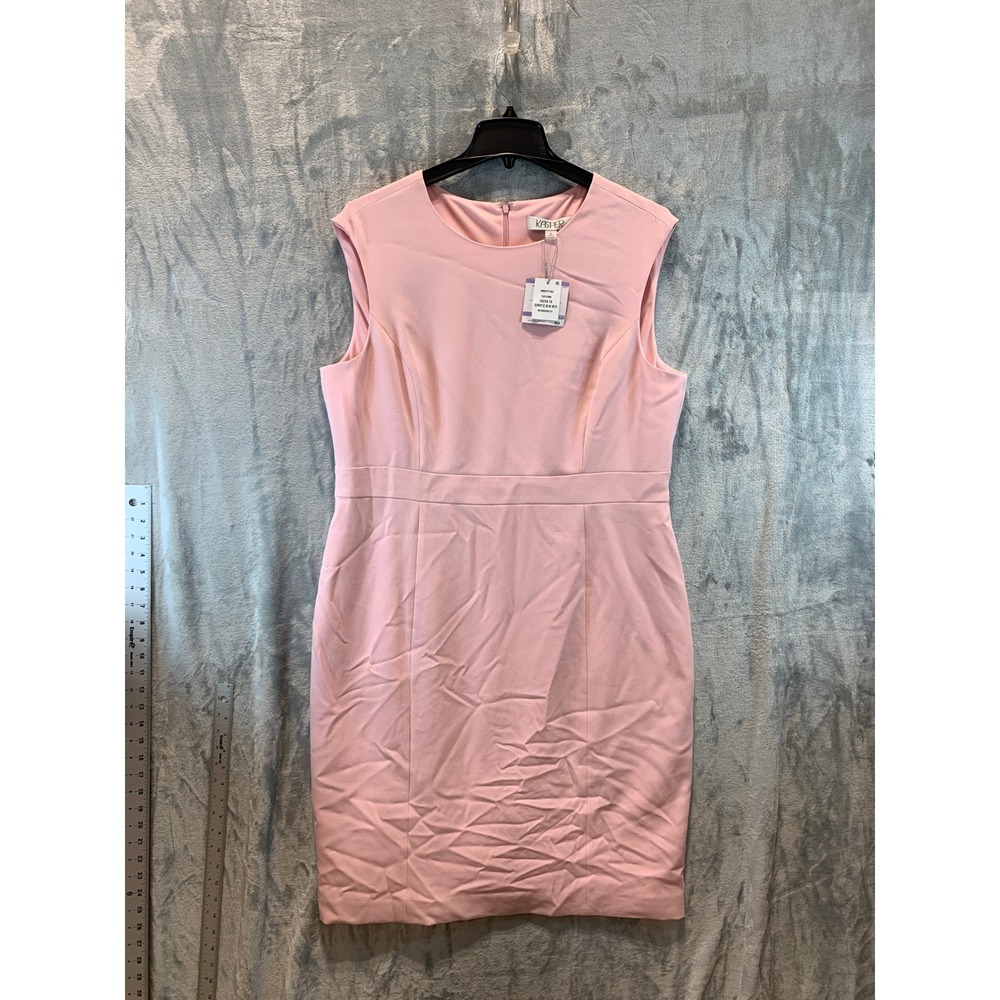 Kasper Women Tutu Pink Sleeveless Sheath Dress 10928777-6LE Size 18 NWT